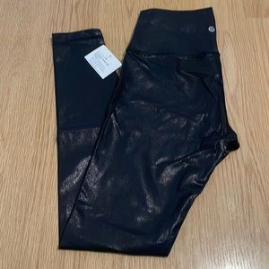 Lululemon Wunder Under High Rose Wet look - 6